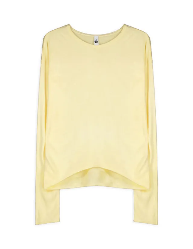 Clearance Langarmshirt - Gerollte Abschlüsse - Damen Pullover