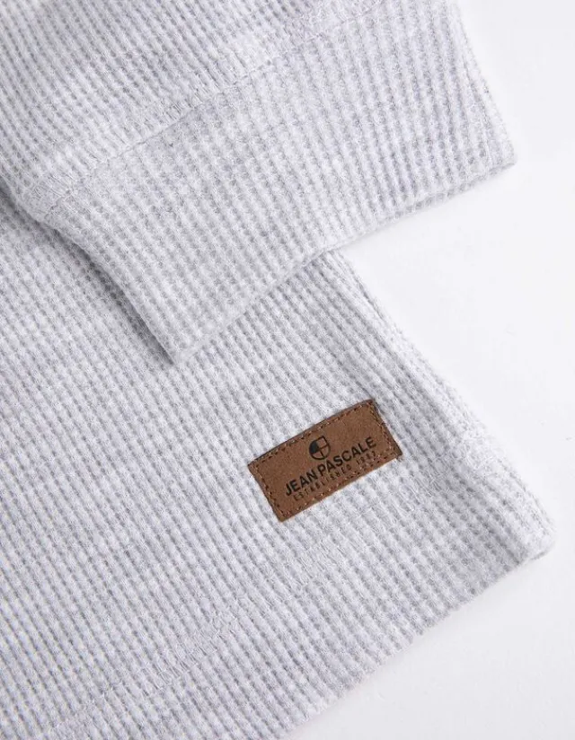 Clearance Langarmshirt - Henley-Ausschnitt - Herren Langarmshirts