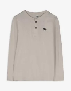Clearance Langarmshirt - Knopfleiste - Kinder Jungenkleidung