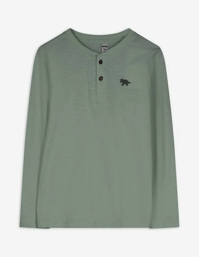 Hot Langarmshirt - Knopfleiste - Kinder Jungenkleidung