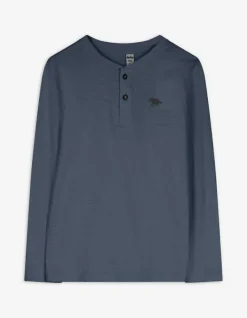 Fashion Langarmshirt - Knopfleiste - Kinder Jungenkleidung