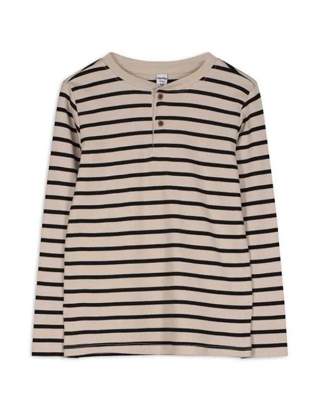 New Langarmshirt - Knopfleiste - Kinder Jungenkleidung