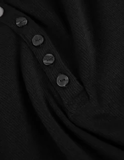 Fashion Langarmshirt - Knopfleiste - Damen Langarmshirts