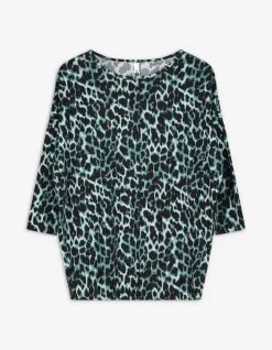 Sale Langarmshirt - Leopardenmuster - Damen Langarmshirts