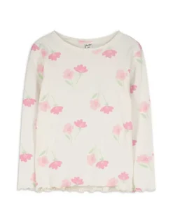 Hot Langarmshirt - Muschelsaum - Kinder Mädchenkleidung