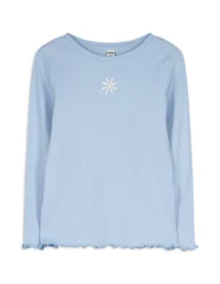 Hot Langarmshirt - Muschelsaum - Kinder Mädchenkleidung