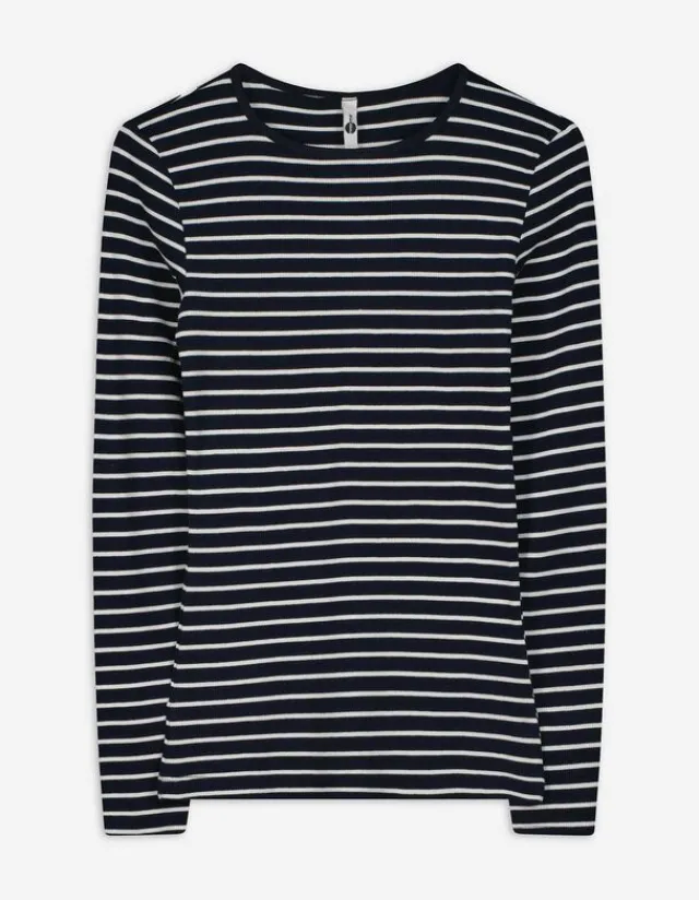 Hot Langarmshirt - Rippenstruktur - Damen Langarmshirts
