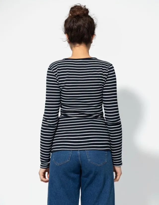 Hot Langarmshirt - Rippenstruktur - Damen Langarmshirts