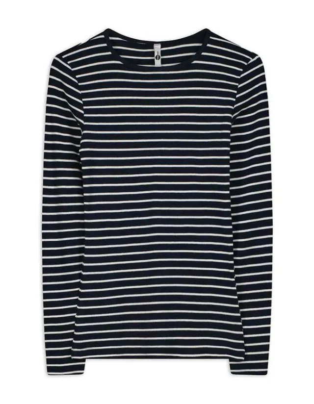 Hot Langarmshirt - Rippenstruktur - Damen Langarmshirts