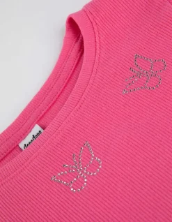 Sale Langarmshirt - Rippenstruktur - Kinder Mädchenkleidung