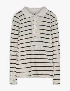Discount Langarmshirt - Rippenstruktur - Damen Langarmshirts