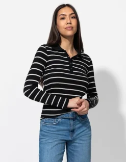Sale Langarmshirt - Rippenstruktur - Damen Langarmshirts
