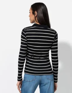 Sale Langarmshirt - Rippenstruktur - Damen Langarmshirts