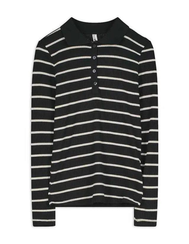 Sale Langarmshirt - Rippenstruktur - Damen Langarmshirts