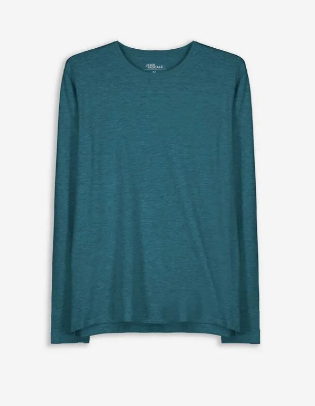 Discount Langarmshirt - Rundhals-Ausschnitt - Herren Langarmshirts