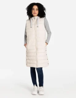 Discount Lange Weste - Seitenschlitz - Damen Westen
