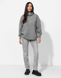 Best Longpullover - Rollkragen - Damen Pullover