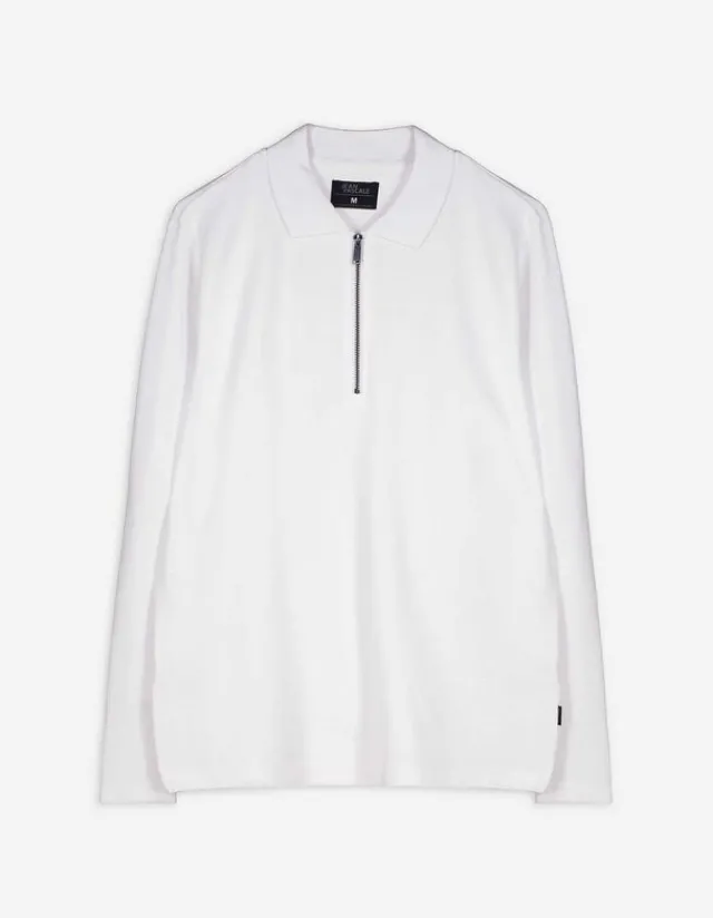 Best Pololangarmshirt - Reißverschluss - Herren Langarmshirts