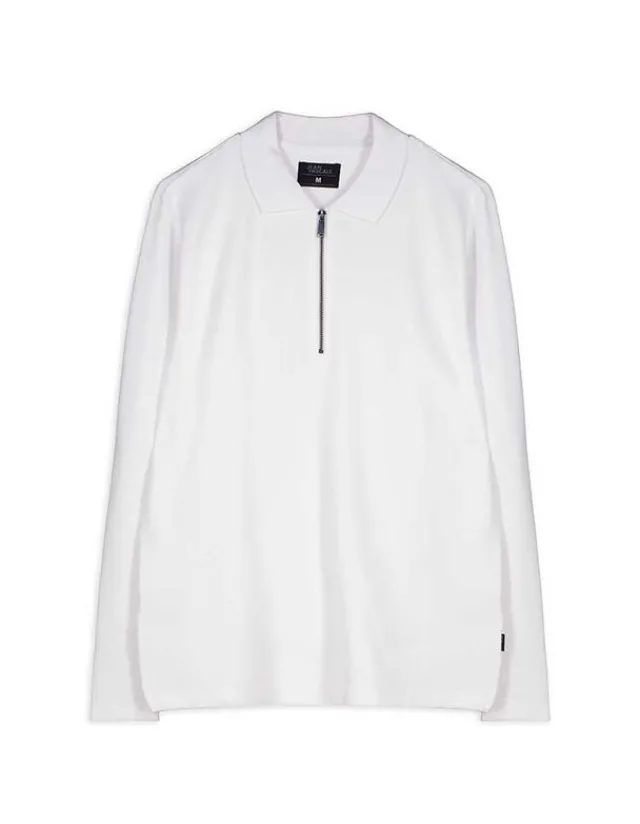 Best Pololangarmshirt - Reißverschluss - Herren Langarmshirts