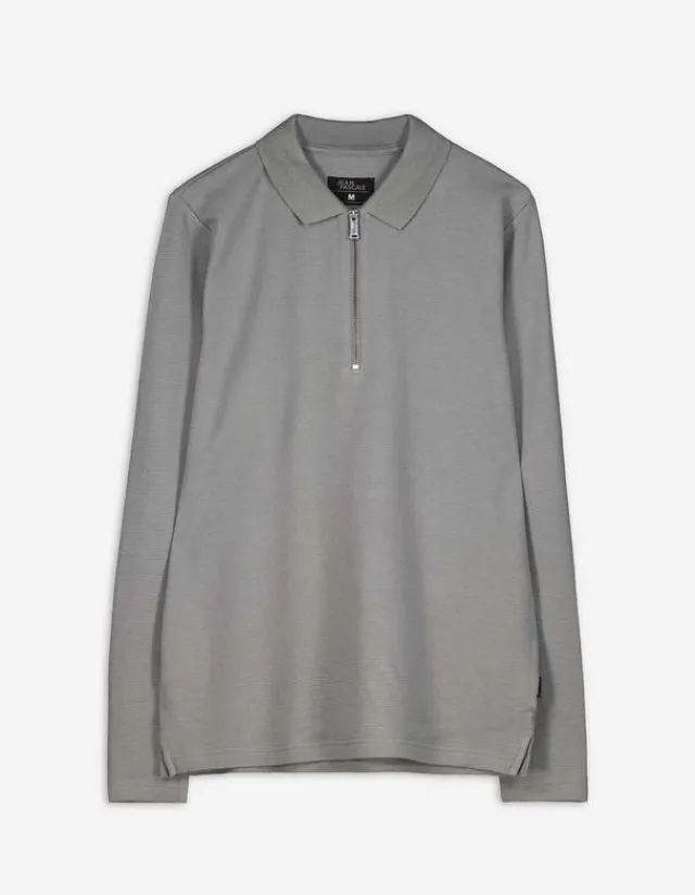 Online Pololangarmshirt - Reißverschluss - Herren Langarmshirts