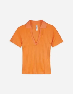 Discount Poloshirt - V-Ausschnitt Damen T-shirts