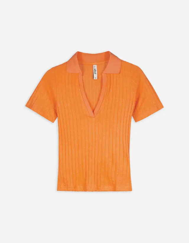 Discount Poloshirt - V-Ausschnitt Damen T-shirts