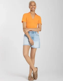 Discount Poloshirt - V-Ausschnitt Damen T-shirts