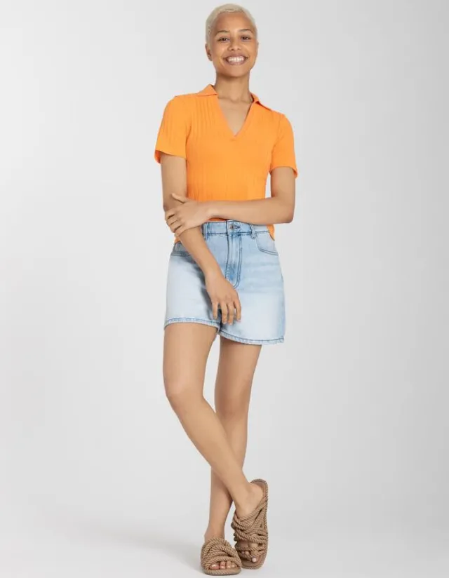 Discount Poloshirt - V-Ausschnitt Damen T-shirts