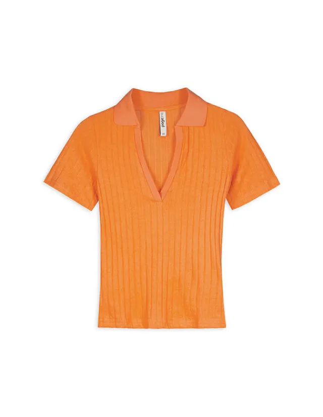 Discount Poloshirt - V-Ausschnitt Damen T-shirts