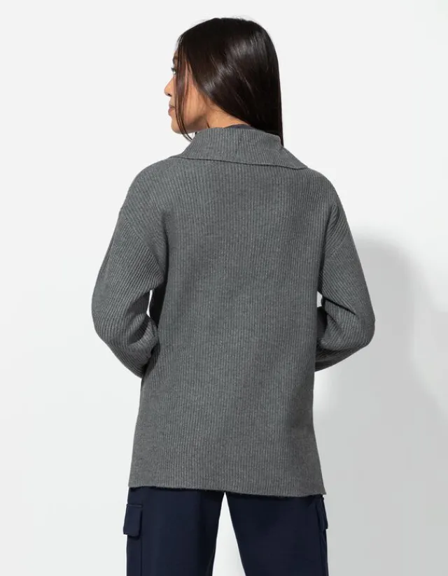 Hot Pullover - Reißverschluss - Damen Pullover
