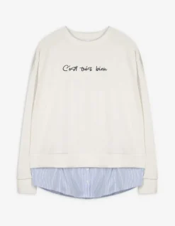 Discount Pullover - Schriftzug - Damen Sweatshirts