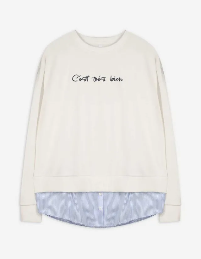 Discount Pullover - Schriftzug - Damen Sweatshirts