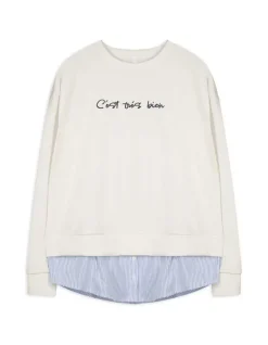 Discount Pullover - Schriftzug - Damen Sweatshirts