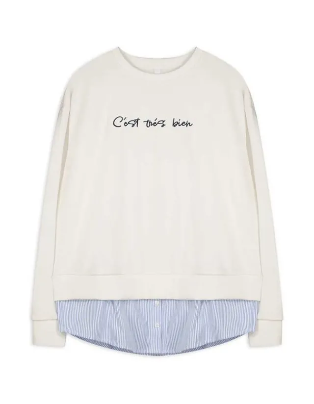 Discount Pullover - Schriftzug - Damen Sweatshirts