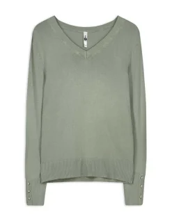 Online Pullover - Zierknöpfe - Damen Pullover