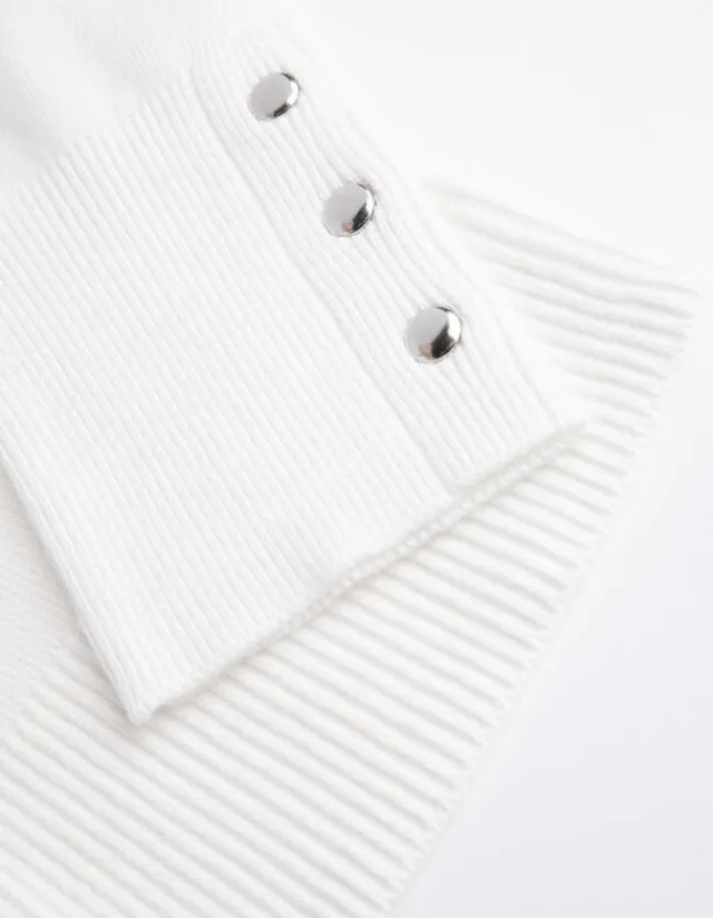 Best Pullover - Zierknöpfe - Damen Pullover
