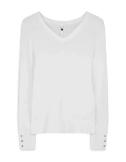 Best Pullover - Zierknöpfe - Damen Pullover