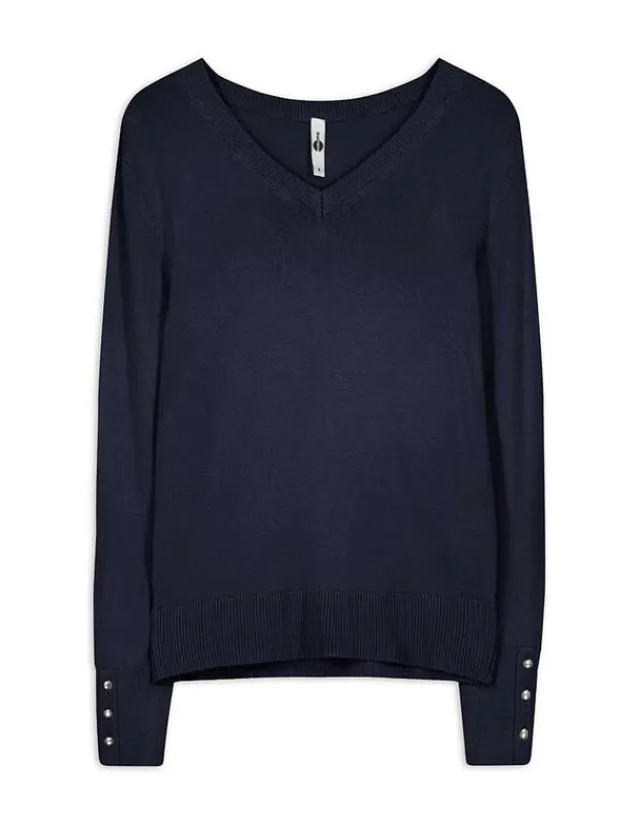 Clearance Pullover - Zierknöpfe - Damen Pullover