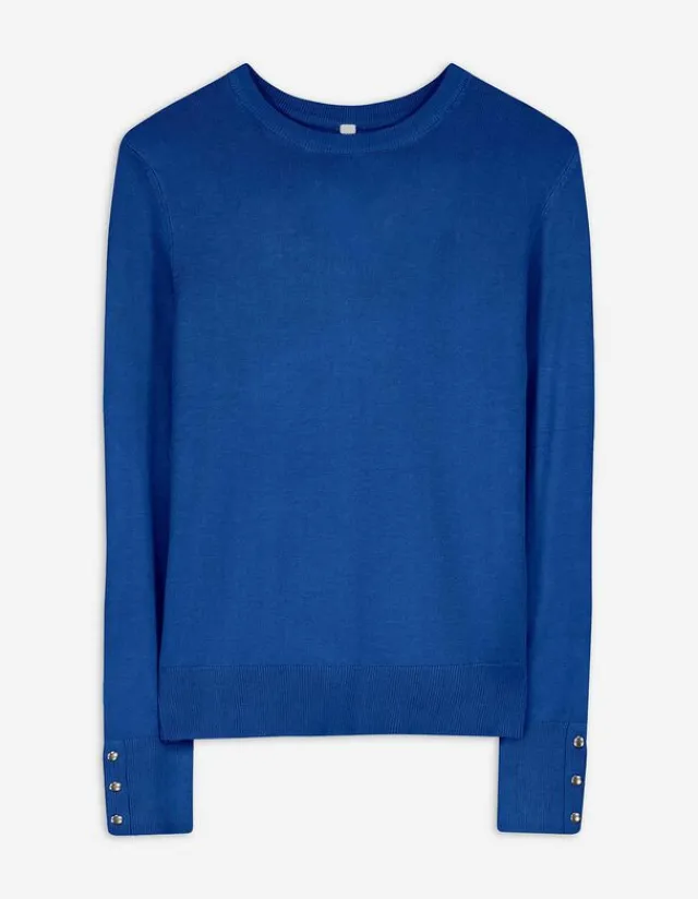 Discount Pullover - Zierknöpfe - Damen Pullover