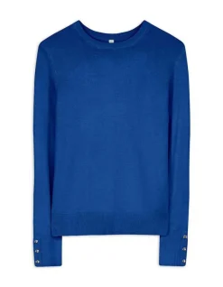 Discount Pullover - Zierknöpfe - Damen Pullover