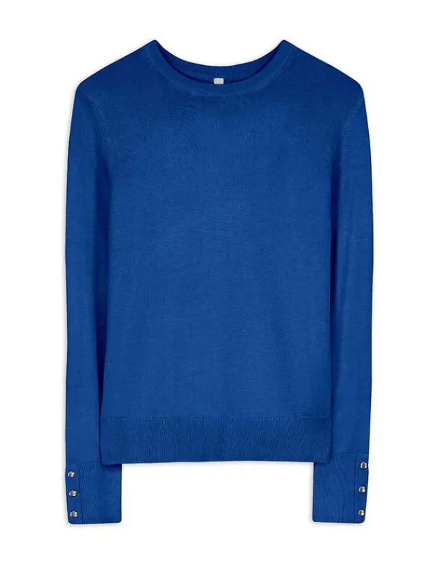 Discount Pullover - Zierknöpfe - Damen Pullover