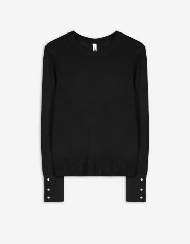Best Pullover - Zierknöpfe - Damen Pullover