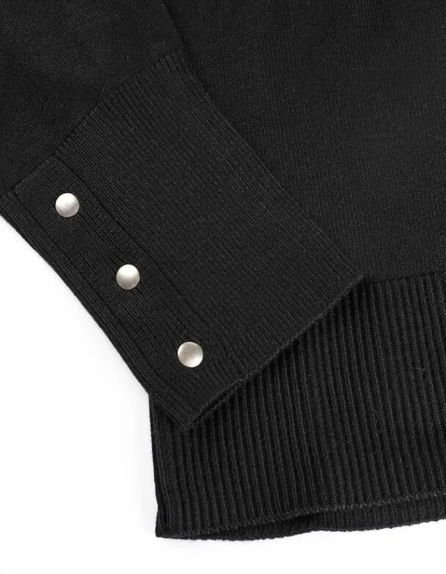 Best Pullover - Zierknöpfe - Damen Pullover