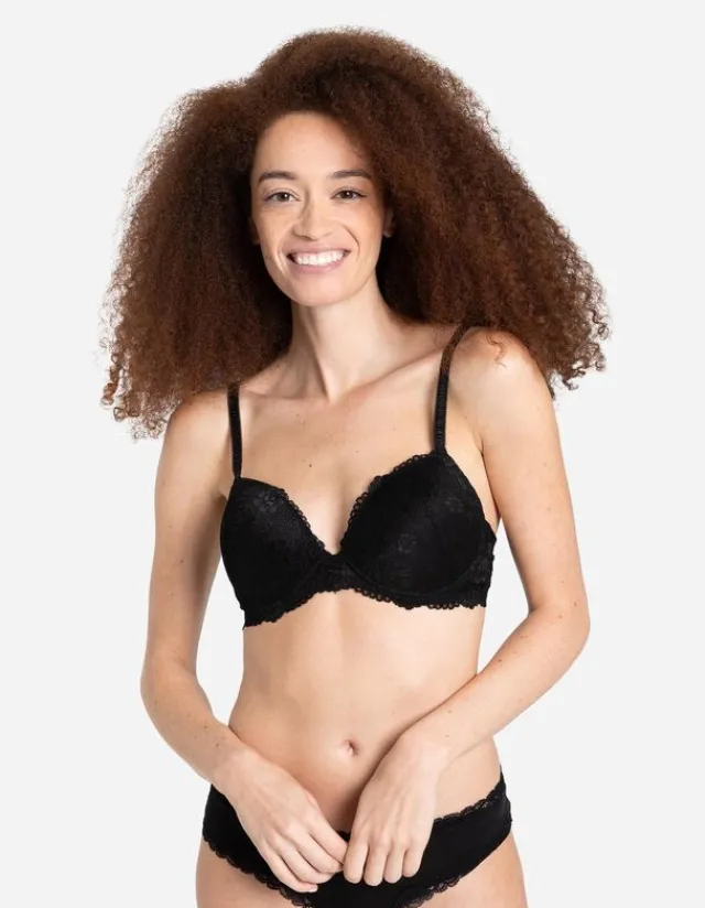 New Push-Up-BH - Spitzenbesatz Damen Unterwäsche