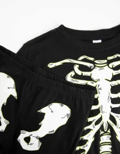 Hot Pyjama Set aus Langarmshirt und Hose - Leuchtet im Dunklen - Kinder Jungenkleidung