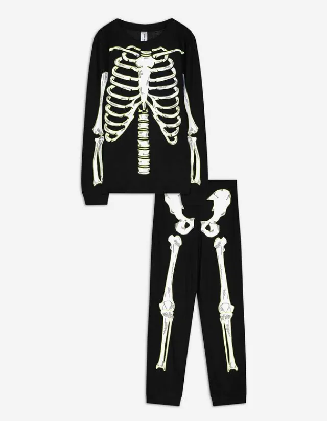 Best Pyjama Set aus Langarmshirt und Hose - Leuchtet im Dunklen - Kinder Jungenkleidung