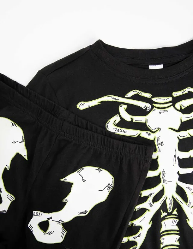 Best Pyjama Set aus Langarmshirt und Hose - Leuchtet im Dunklen - Kinder Jungenkleidung