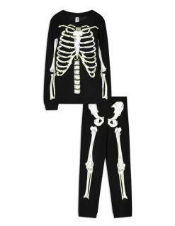 Best Pyjama Set aus Langarmshirt und Hose - Leuchtet im Dunklen - Kinder Jungenkleidung