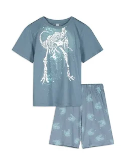 Sale Pyjama Set aus Shirt und Shorts - Print Kinder Jungenkleidung