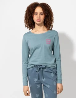 Discount Pyjamaoberteil - Print - Damen Nachtwäsche